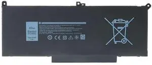 F3YGT Laptop Battery for Dell Latitude 7280 7290 7380 7390 7480 7490 Series PS28S PS28S001 PS28S002 P29S P29S001 P29S002 P73G P73G001 P73G002 451-BBYE 453-BBCF DM3WC DM6WC 2X39G KG7VF 7.6V 60WH