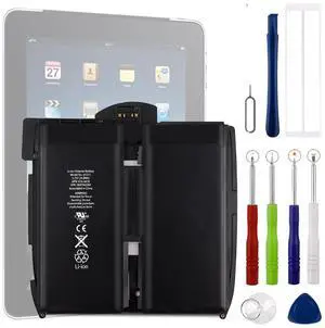 Vvsialeek A1315 Replacement Battery Compatible for iPad 1st Gen 741-0025-A 3.75V 6600mAh A1219 A1337 616-0448