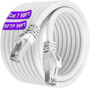 Cat 7 Ethernet Cable 50ft Outdoor, Cat 7 SFTP Triple Shielded Ethernet Cable, 24 AWG, LLDPE, Waterproof, Direct Burial, In-Ground, UV Resistant, LAN, Network, Internet for Gaming,Ruter Cat 7 Ethernet Cable 50ft Outdoor, Cat 7 SFTP Triple Shielded Ethernet Cable, 24 AWG, LLDPE, Waterproof, Direct Burial, In-Ground, UV Resistant, LAN, Network, Internet for Gaming,Ruter