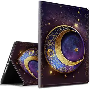 Case for Kinlde Fire HD 8 & Fire HD 8 Plus Tablet Case (10th Generation 2020 Release) Slim PU Leather Multi-Angle Smart Folio Stand Cover with Auto Wake Sleep,Galaxy Moon Star