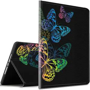 SDFCVBTYU Case for Kinlde Fire HD 10 Tablet Case (11th Generation 2021 Release) Fire HD 10 Plus Case 2021 Slim PU Leather Smart Folio Stand Cover with Auto Wake Sleep,Color Butterfly