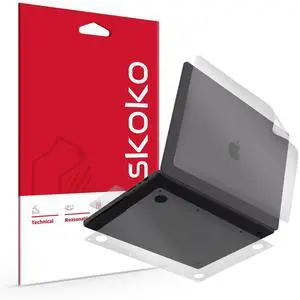 skoko Easy Install Version Skin Protector Matte Transparent Film Compatible with MacBook Pro 14 inch M4 /M3/M2/M1 2021-2024, Similar to TPU Screen Protector,Body Sticker Protective Film Cases