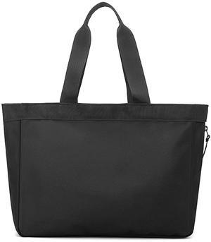 Men's Tote Bag 14-inch Laptop Nylon Waterproof Lightweight Business Casual Black Handbag for Work Travel