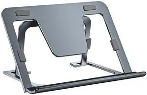 Tablet Stand Adjustable & Foldable, Slim Portable Aluminum Tablet Holder for Desk, Compatible with iPad Pro/Air/Mini, Samsung Tab, Surface Pro, Kindle Fire (7-13") (Gray)