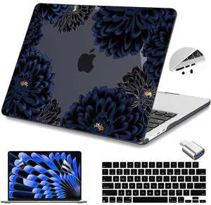 [(CASE for MacBook Air 15 INCH)]  - Only Compatible with M3 M2 MacBook Air 15 inch 2023 2024 Release with Liquid Retina Display & Touch ID, Model: A3114/A2941.