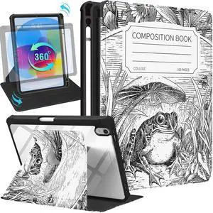 Uppuppy for iPad A16 Case - for iPad 10th Generation Case 10.9 Inch Women Girls Cute Teens Kids Girly Pretty Cool Animals Design Fashion Rotating Stand Folio Tablet Cover for Apple 10/11 2025