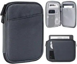TiMOVO 6-7 Inch Tablet Sleeve for All-New Kindle Paperwhite and Kindle Colorsoft Signature Edition, Protective Sleeve Cover Case with Pocket for Kindle E-Reader/Kindle Oasis, Space Gray