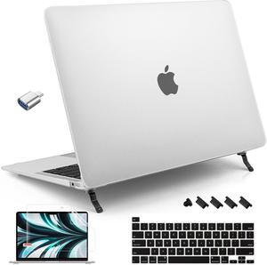 Tuiklol Case for MacBook Pro 13 inch 2022 2021 2020 Release M2 A2338 M1 A2251 A2289,Bracket Plastic Hard Shell Case with Keyboard Cover for MacBook Rro 13.3'' Touch Bar Cover, Clear