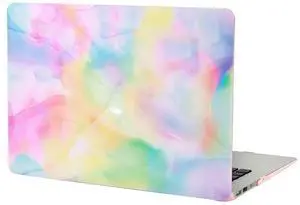 Velvet Caviar MacBook Pro 13 inch Case Pastel Hippie Tie Dye - Fits Models A2289, A2251 & A2338 - Cute Protective Hard Cases with Keyboard Cover - Rainbow Watercolor Trippy Colorful