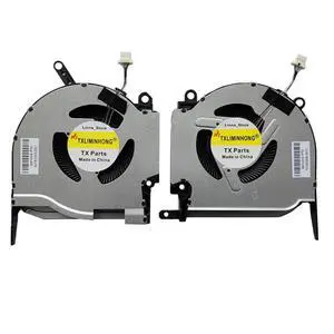 New Compatible CPU and GPU Cooling Fan for HP OMEN 16-K 16-N Pro TPN-Q280 16-K0013DX 16-K0023DX N18100-001 N18099-001 EG75071S1-C220-S9A EG75071S1-C230-A9A DC 12V FANNOTE:NOT for fit DC 5V FAN)