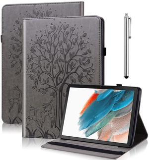 VODEFOX Case for 6.8" Kindle Paperwhite 2021- PU Leather Folio Stand Deer Tree Cover with Elastic Band Book Cover for Kindle Paperwhite 11th Generation 2021 - Gray