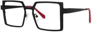 VOOGLAM Blue Light Glasses for Women Men Computer Office with Trending Frame Glasses Black Elowen GJGM669650-01