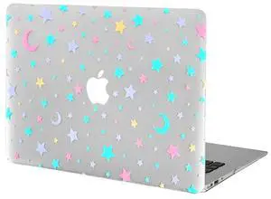 Velvet Caviar MacBook Air 13 inch Case Stars & Moon - Fits Models A1466 & A1369 - Cute Clear Protective Hard Cases with Design & Keyboard Cover - Astrology Galaxy Star Moons
