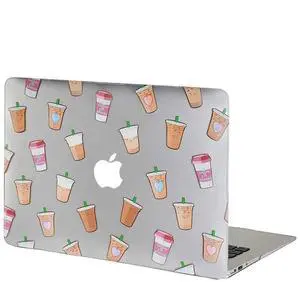 Velvet Caviar MacBook Air 13 inch Case Coffee - Fits Model A1932 - Cute Clear Protective Hard Cases with Keyboard Cover