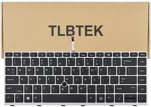 TLBTEK Backlight Keyboard Replacement Compatible with HP EliteBook 745, 746, 840, 846 G5/G6 and ZBook 14u G5/G6 Series Laptop(with Pointer)