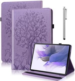 VODEFOX Case for 6.8" Kindle Paperwhite 2021- PU Leather Folio Stand Deer Tree Cover with Elastic Band Book Cover for Kindle Paperwhite 11th Generation 2021 - Purple