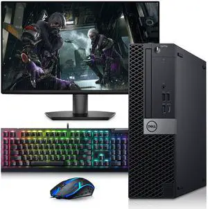 Dell Gaming Desktop Computer PC, Intel Core i5-9500 3.00GHz, 16GB DDR4 RAM, 256GB SSD, NVIDIA GeForce GT 1030, 24 Inch LED Monitor, Display Port, HDMI Port, Wi-Fi, RGB Keyboard & Mouse, Windows 11 Pro Dell Gaming Desktop Computer PC, Intel Core i5-9500 3.00GHz, 16GB DDR4 RAM, 256GB SSD, NVIDIA GeForce GT 1030, 24 Inch LED Monitor, Display Port, HDMI Port, Wi-Fi, RGB Keyboard & Mouse, Windows 11 Pro