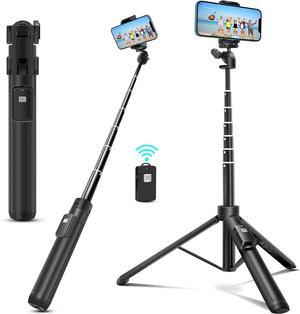 Extendable 62 inches Aluminum Alloy Selfie Stick Phone Tripod Stand New Model with Wireless Remote Shutter Compatible with All Cell Phones/Live Stream/Vlog/iPhone 16/15/14/13/Android