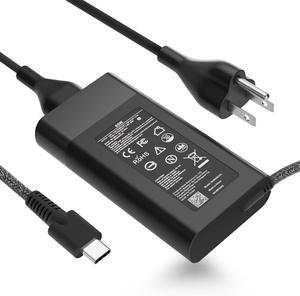 2025 New Slim 65W 45W USB C Laptop Charger for Lenovo Thinkpad X1 Carbon T480 T490 T480s T490s T580 T590 T14 T16, Yoga 7i C740 C940 C930 920 C630 730 720, Type C Chromebook Computer Power Adapter Cord