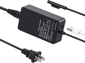 Surface Laptop Pro Charger Power Supply 65W 15V 4A Magnetic Replacement AC Adapter Compatible with Microsoft Surface Pro 3/4/5/6/7/8/9/X Laptop1/2/3/4 Go 1/2/3 Book 1/2/3