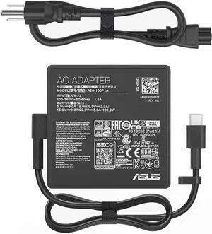 100W Laptop USB Type C Charger for ASUS ZenBook 14 14X UX425QA UM425QA Rog Flow Z13 X13 GV301 GZ301 GA401QM,20V/5A AC Adapter for Asus ZenBook Chromebook Laptop Charger A20-100P1A