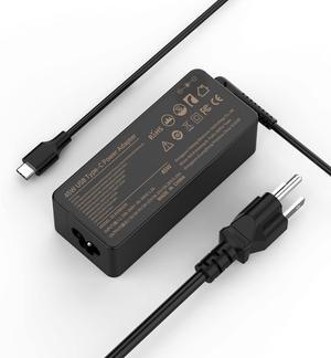 45W USB C Laptop Charger for Lenovo Chromebook 300e 500e S330 S340 C340-15 C330 100e ThinkPad T480s T480 T580 E580 T580s Yoga C940 C740 S730 720 730 X1 Carbon 2nd Gen MTK Replacement Type-C Power Cord