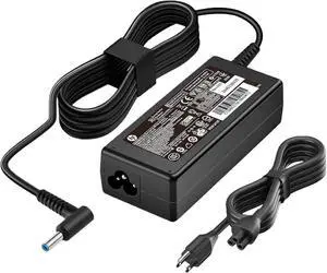 65W AC Power Charger, Compatible with HP Probook and Pavilion Laptops, Fast Charging, 19.5V 3.33A, 4.5*3.0mm Blue Connector, Charging Adapter Cord