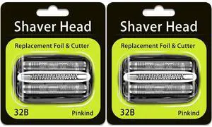 32B Replacement Shaver Head for Braun Series 3,Shaving Razor Head Suitable for Braun S3 3000s 3010s 3020s 3030s 3040s 3050cc 3070cc 3080s 3090cc 310s 320 330 340 350cc ect (2PCS)