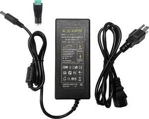 24V 6A 144W AC Power Supply Adapter 6amp 100-240V AC to DC 24 Volt 6Amp 5.5mm x 2.1mm DC Plug, for DC 24V LED Strip Light, CCTV Cameras