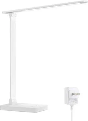 Lepro LED Desk Lamp 9.5W 800lm, Metal Desk Light for Home Office, White Lepro LED Desk Lamp 9.5W 800lm, Metal Desk Light for Home Office, White