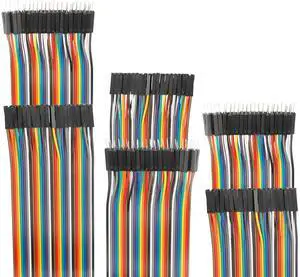 120pcs 30cm Dupont Wire Male to Female Breadboard Jumper Wires 11.8 inch 1pin-1pin 2.54mm Connector for DIY Arduino Raspberry PI 10 15 20 30 40 50 100cm Optional Multicolored Ribbon Cables