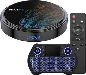 Android TV Box 12.0 4GB 64GB Allwinner H618 WiFi 6 Ultra HD 1080P 4K 8K HLG Mode HDR10+ BT 5.0 USB 2.0 with Mini Wireless Backlit Keyboard