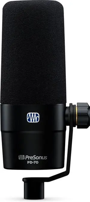 PreSonus PD-70 Dynamic Vocal Microphone for Broadcast, Podcasting, and Live Streaming