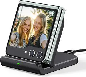 Wireless Charger for Samsung Z Flip 6, SwanScout 501S, Foldable Fast Wireless Charging Stand for Galaxy Z Flip 6/5/4/3, Charging Station for Samsung Z Flip Series/Razr+(No Adapter)