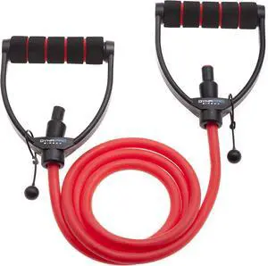 DYNAPRO Exercise Resistance Bands, Adjustable Length, Comfort Handles, Professional Quality, Anti-Snap. Great for Workouts, Physical Therapy, Yoga