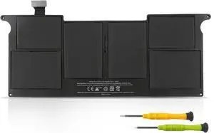 Angwel Replacement Laptop Battery for Apple A1375 A1370 (Only for Late 2010 Version) MacBook Air 11" with Two Free Screwdrivers [4-Cell 35Wh/4800mAh] - 1 Year Warranty