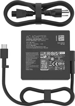 100W USB Type c Laptop Charger Compatible with Asus rog Ally chromebook zenbook Vivobook x7 14 14x z13 x13 gv301 gz301 ux425qa ga401qm gz301ze-z13 A20-100P1A Power Adapter (asus 100w Laptop Charger)