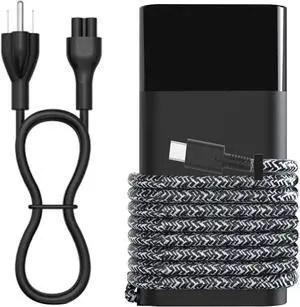 2025 New 20V 3.25A 65W USB C Tip AC Adapter Charger Replacement for HP Spectre X360 Elitebook Omnibook Envy x360 Chromebook Elite x2 ProBook Fast Charing Type C Power Cord Supply