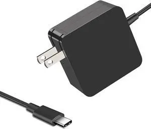 65W USB C Power Adapter,Type C Power PD Wall Fast Charger for Mac Book Pro,Dell Latitude,Lenovo,Huawei Matebook, HP Spectre,Acer Chromebook Charger,steam Deck Charger and Any Laptops or Smart Phones