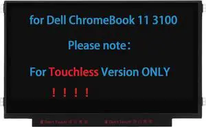 11.6" LCD Screen Replacement for Dell ChromeBook 11 3100 CB1C13 3120 3180 FGF20 0FGF20 P22T P26T P29T P29T001 LED LCD Display Panel Matte Non Touch HD(1366 * 768)