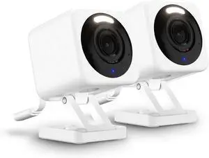 WYZE Cam v4, 2.5K WiFi Security Camera, Indoor/Outdoor Cameras for Home Security, Pet Camera/Baby Monitor, Motion Activated Spotlight/Siren, Color Night Vision, 2-Way Audio, Works with Alexa & Google
