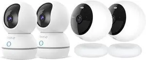 Gadpiparty Noorio Home Security Camera System with CS201-2P×1B200-SE×2