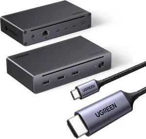 UGREEN Revodok Max 208 Thunderbolt 4 Dock 8-in-1 Bundle with UGREEN USB C to HDMI Cable (4K@60Hz) 6.6FT