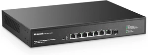 MokerLink 8 Port 10 Gigabit PoE Web Managed Switch with 10G SFP+, 7 Port PoE++ IEEE802.3af/at/bt 260W, Managed Rack Mount Network Switch MokerLink 8 Port 10 Gigabit PoE Web Managed Switch with 10G SFP+, 7 Port PoE++ IEEE802.3af/at/bt 260W, Managed Rack Mount Network Switch
