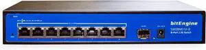 8 Port 2.5G Unmanaged Ethernet Switch with 10G SFP+ Uplink, 8 x 2.5G Base-T Ports, 60Gbps Switching Capacity, Metal Fanless Design, Desktop/Wall-Mount, Plug & Play