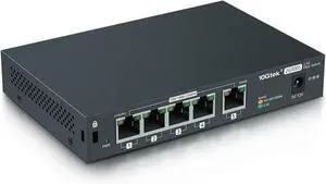 ipolex 2.5Gbps Switch | 5 Port 100Mb/1G/2.5Gb Unmanaged Network Switch | 5X 2.5G Ports | 25 Gbps Switching Capacity | Multi-Gigabit Bandwidth | Auto-Negotiation | Plug and Play | Wall Mountable