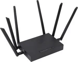 4G LTE Modem Router, 300Mbps Wireless WiFi Router with 8 Antennas and SIM Card Slot 2.4G 5 LAN for 32 Devices