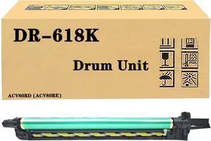 Compatible DR-618 DR-618K Black/Color Drum Unit for Konica Minolta Bizhub C450i C550i C650i C750i Printer, High Yield 120,000 Pages Black