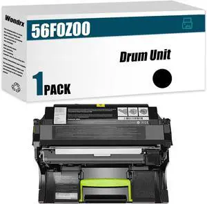 56F0Z00 Drum Unit (with chip) Compatible for Lexmark M3250 XM3250 Printer, High Yield 60000 Pages, Convenient to Install Eco (Black)