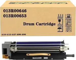Compatible Drum Unit for Xerox 013R00646 / 013R00653 Black Drum Cartridge, Large Capacity Work with 4110 4112 4127 4590 4595 Printer, High Yield 600,000Pages, blue